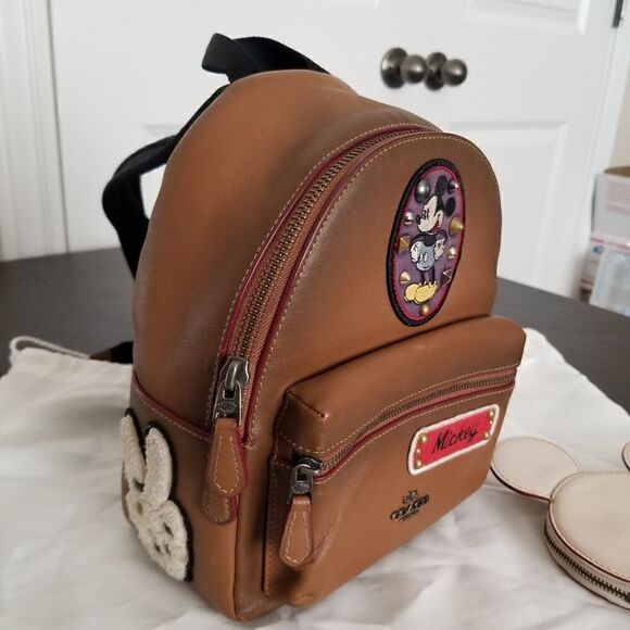 Coach × Disney Micky Mouse Small Bagpack and Coin Purse - Picture 3 of 12